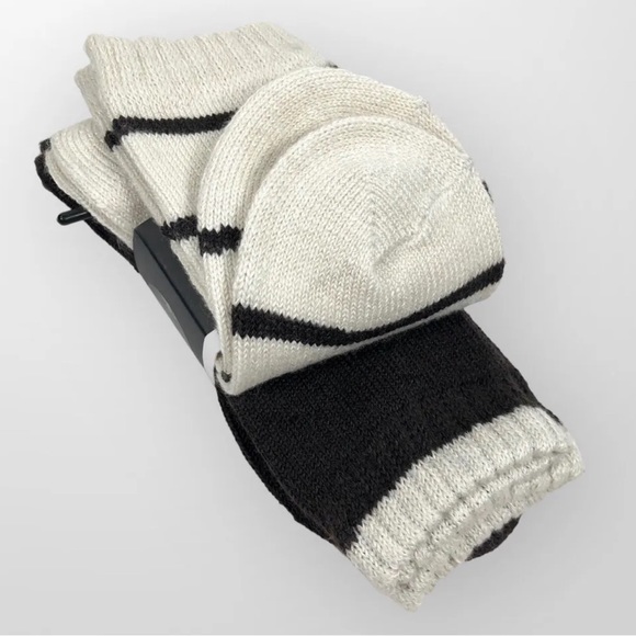 Frye Cashmere Blend Boot Socks Womens 2 Pack Ivory/Brown Size 5-10! - Picture 4 of 5